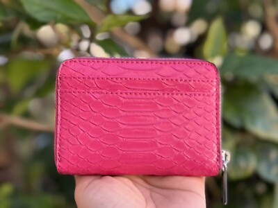 MICHAEL KORS JET SET TRAVEL MD ZIP AROUND CARD CASE WALLET EXOTIC
