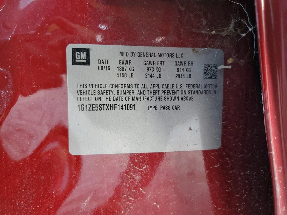 Espejo retrovisor interior delantero central usado se adapta a: Chevrolet Malibu 2017 Ce delantero Foto 3 de 4