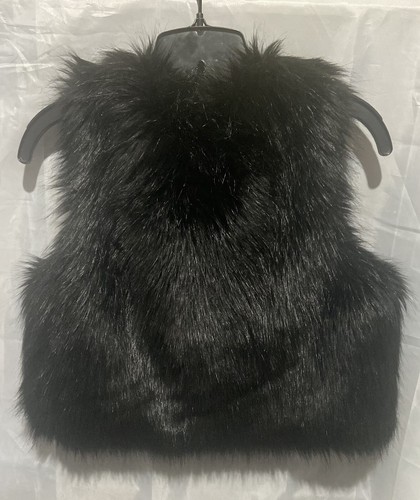 Polo Ralph Lauren Girls Black Faux Fur Vest Size 16 (X-Large) NWT - Picture 6 of 12