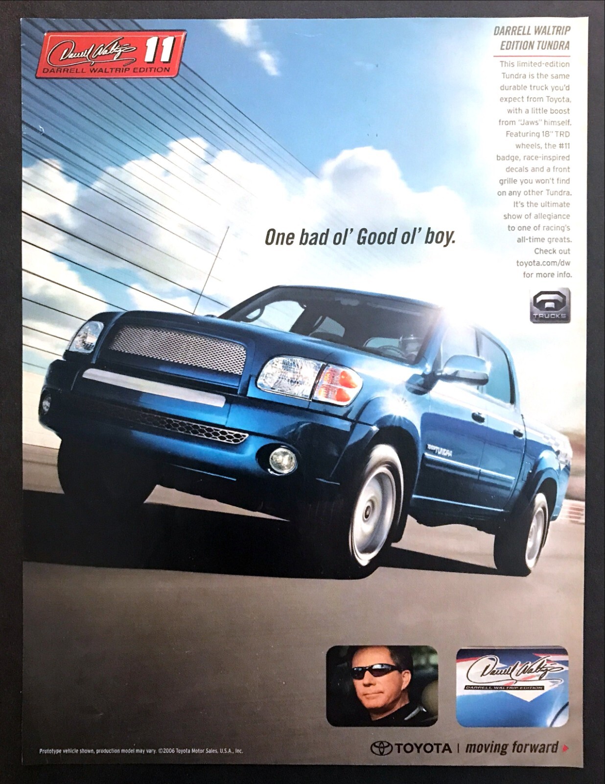 2006 Darrell Waltrip Edition Toyota Tundra Pickup Truck photo vintage