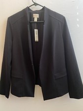 Chico  s NWT Women  s Ponte Blazer Jacket Slim Fit Lined Black Size 2