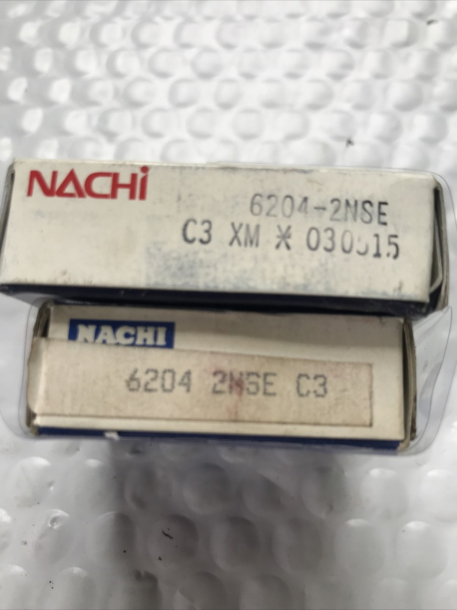 Nachi Bearing 6204-2NSE C3 - NEW - Lot of 2 | eBay