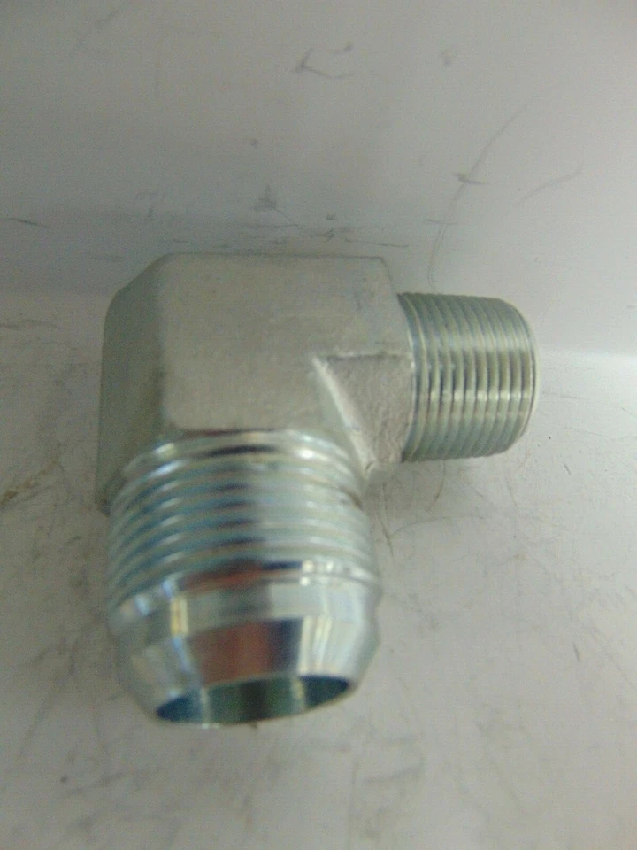 无品牌 1 英寸 X 3/4 英寸 JIC 至 NPT 90° 男性 ELBOW 5405X16X12 — 第 3/4 张图片