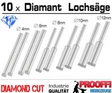10 x Granit Fliesen Diamant Bohrkrone Ø 4 6 8 10 12 mm Glas Feinsteinzeug Bohrer
