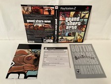  French Manual  Case Art Only GTA Grand Theft Auto San Andreas PS2 OEM 