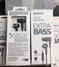 SONY MDR-XB55AP 2 Colors Bass Booster In-Ear Headphones In-line Remote Mic