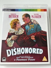 Dishonored Blu-ray Indicator #131 Marlene Dietrich Josef von Sternberg Region B