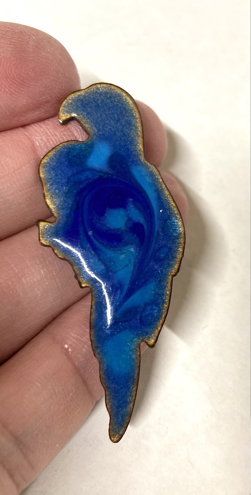 5 pcs. Wholesale Lot-Enamel on Copper Lg. Nautical PIN-ARTISAN Made-Inga Enamels