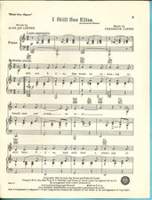Fred. LOEWE - PAINT YOUR WAGON: I Still See Elisa - Early Edition - A. J. Lerner