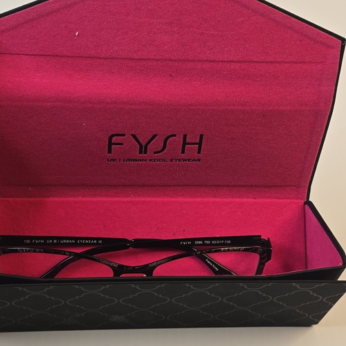 FYSH 750 BLACK STORM 3586 Frames Eyeglasses 53-17-135 w/designer case - Picture 18 of 18
