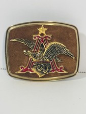 Vintage 1979 Budweiser Anheuser Busch Beer Golden Eagle Belt Buckle by Raintree