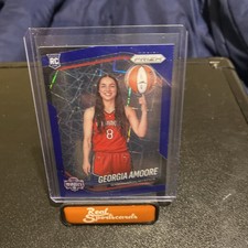 2025 Panini Prizm WNBA Georgia Amoore Variation RC Mystics Blue Velocity #140