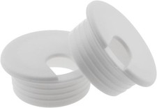 2PCS 1-1/2inch / 38mm Desk Grommet Wire Cord Cable Grommets Hole Cover white
