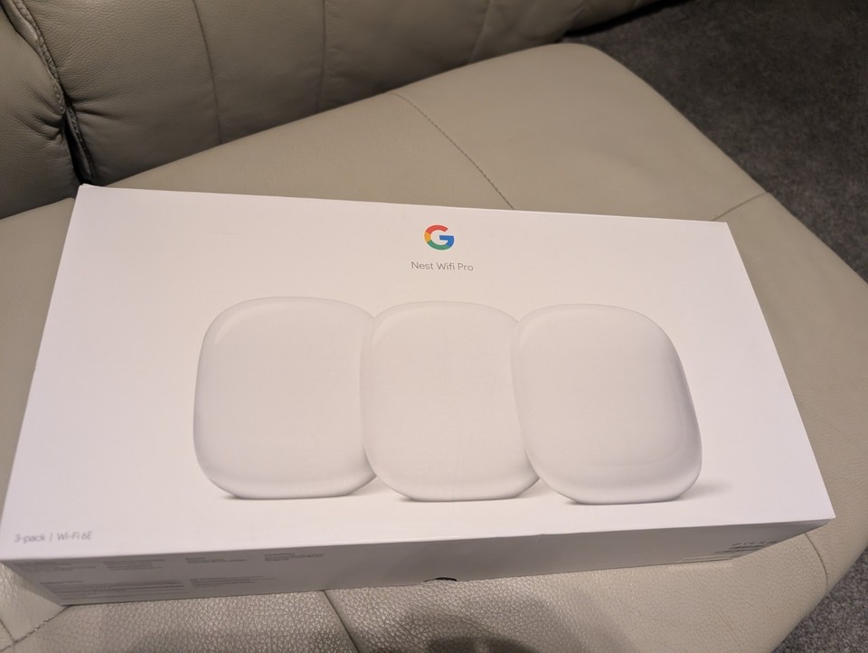 Google Nest Wifi Pro 3-Pack– WiFi 6E Mesh Router System – Thread ...