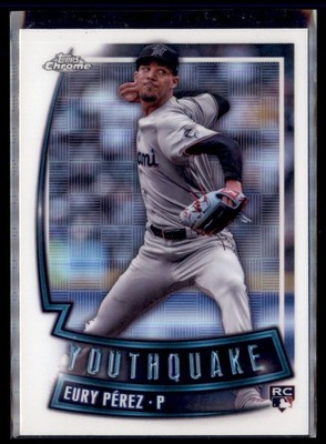 2023 Topps Chrome Youthquake Eury Perez Marlins YQ-96 Rookie Card