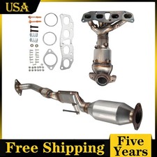 2x Front And Rear Catalytic Converter For 2004-2006 Nissan Altima 2.5l L4 54360 2x Front And Rear Catalytic Converter For 2004-2006 Nissan Altima 2.5l L4 54360
