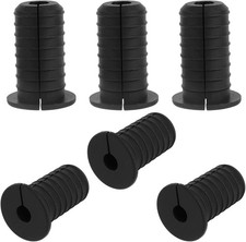 6Pc Cable Grommet 3/4" Silicone Wall Hole Pass-Through Bushings, Black