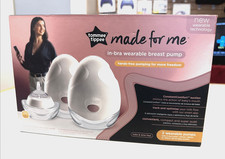 Tommee Tippee Made for Me In-Bra Wearable Electric Double Breast Pump NEW