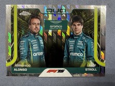 2025 Topps Chrome Formula 1 F1 Fernando Alonso & Lance Stroll Duo F1 Refractor