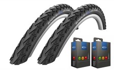 2 x Schwalbe Land Cruiser Fahrrad Reifen 28 Zoll K-Guard wählbar mit Schlauch