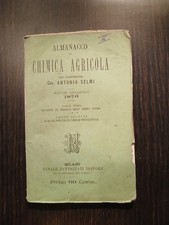 Almanacco Di Chimica Agricola, A. Selmi, N. Battezzati Ed., 1876
