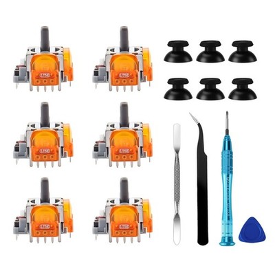 TMR Electromagnetic Joysticks Replacement for DualSense PS5 Controller, 3D An...