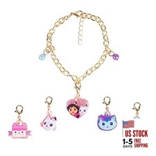 Girls Add A Charm Toy Bracelet and Costume Jewelry Box Set - Ages 3 Green-Pink