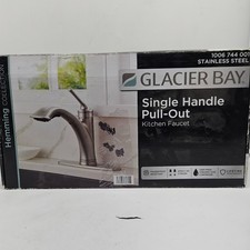 Glacier Bay Hemming 1-Handle Pull-Out Sprayer Kitchen Faucet Stainless Steel