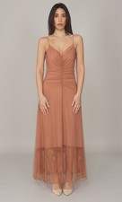 ABITO LUNGO TWINSET IN TULLE E PIZZO DA DONNA - 261TP2360