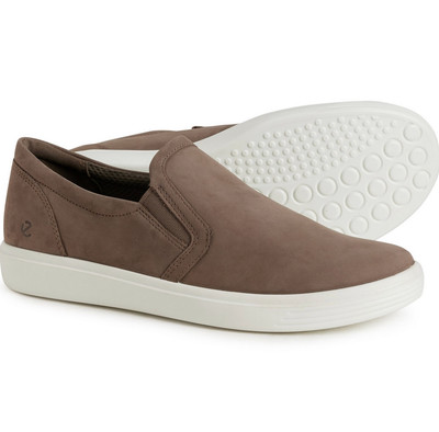 ECCO Women's Soft Classic Sneakers - Nubuck, Slip-Ons