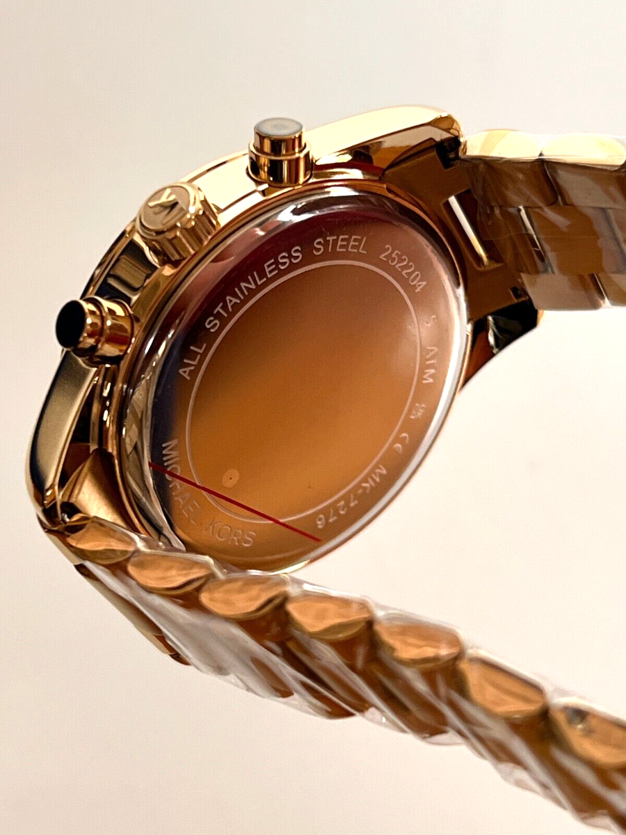 ＊再値下げ＊【MICHAEL KORS】正規品 腕時計 Michael Kors MK7276 Lexington Lux Brown Dial Gold-Tone Watch BNWT