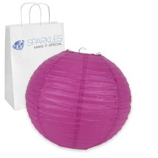 5 pcs 8" inch Chinese Paper Lantern - Fuchsia - Wedding Party Event iz