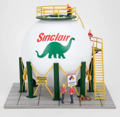 #ad MENARDS SINCLAIR SPHERICAL STORAGE TANK O GAUGE O SCALE TRAIN ACCESSORY $99.95