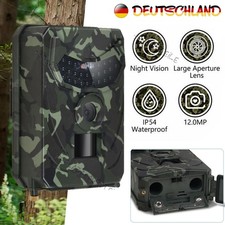 Wildkamera Jagdkamera 1080P 12MP Überwachungskamera Fotofalle PIR Nachtsicht DHL