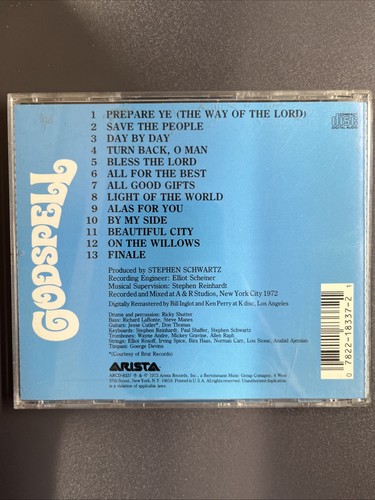 Godspell Soundtrack (CD, 1992) - Picture 2 of 2