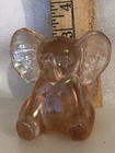 Fenton Glass Opalescent Pink Baby Elephant