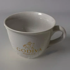 Godiva Belgium 1926 Large Coffee Mug or Soup Bowl Modern Gourmet Foods Stoneware