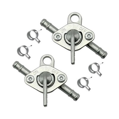 3/16'' Inline Fuel Shut Off Valve with Clamps for 50cc 70cc 110cc 125cc Mini B...