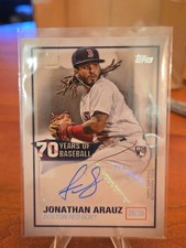 2021 Topps - 70 Years of Baseball Autographs Jonathan Arauz #70YA-JAR (AU, RC)