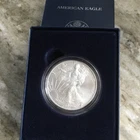 2007-W Burnished $1 American Silver Eagle Box, OGP & COA