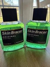 2 Skin Bracer Original After Shave Mennen 7oz