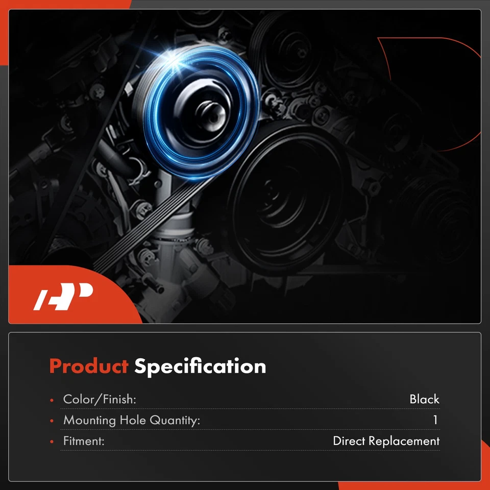 Polea del cigüeñal A-Premium para Chevrolet W3500 Tiltmaster GMC Isuzu NPR L4 3,9 L Foto 3 de 4