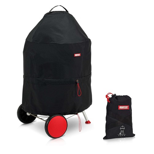 BARTSTR BBQ Cover for Weber 57 CM, 600D Oxford Heavy Duty & Waterproof Round