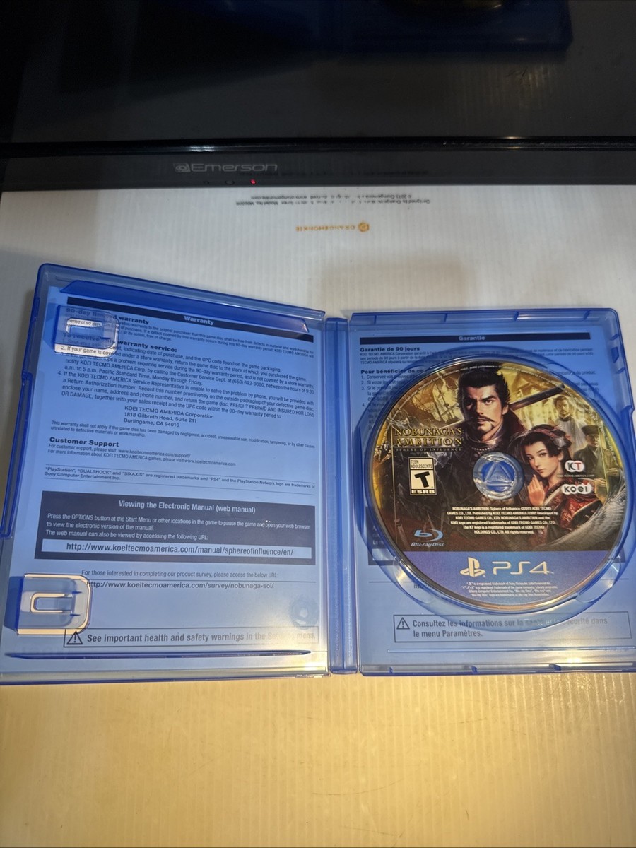 Nobunaga Ambition Sphere Of Influence Ps4 45496950637| eBay