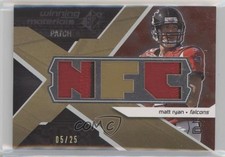 2008 SPx Winning Materials Conference Letters 5/25 Matt Ryan Dual Patch 0c3