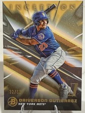 2023 Bowman Inception /50 Daiverson Gutierrez GOLD 1st Initiation Mets