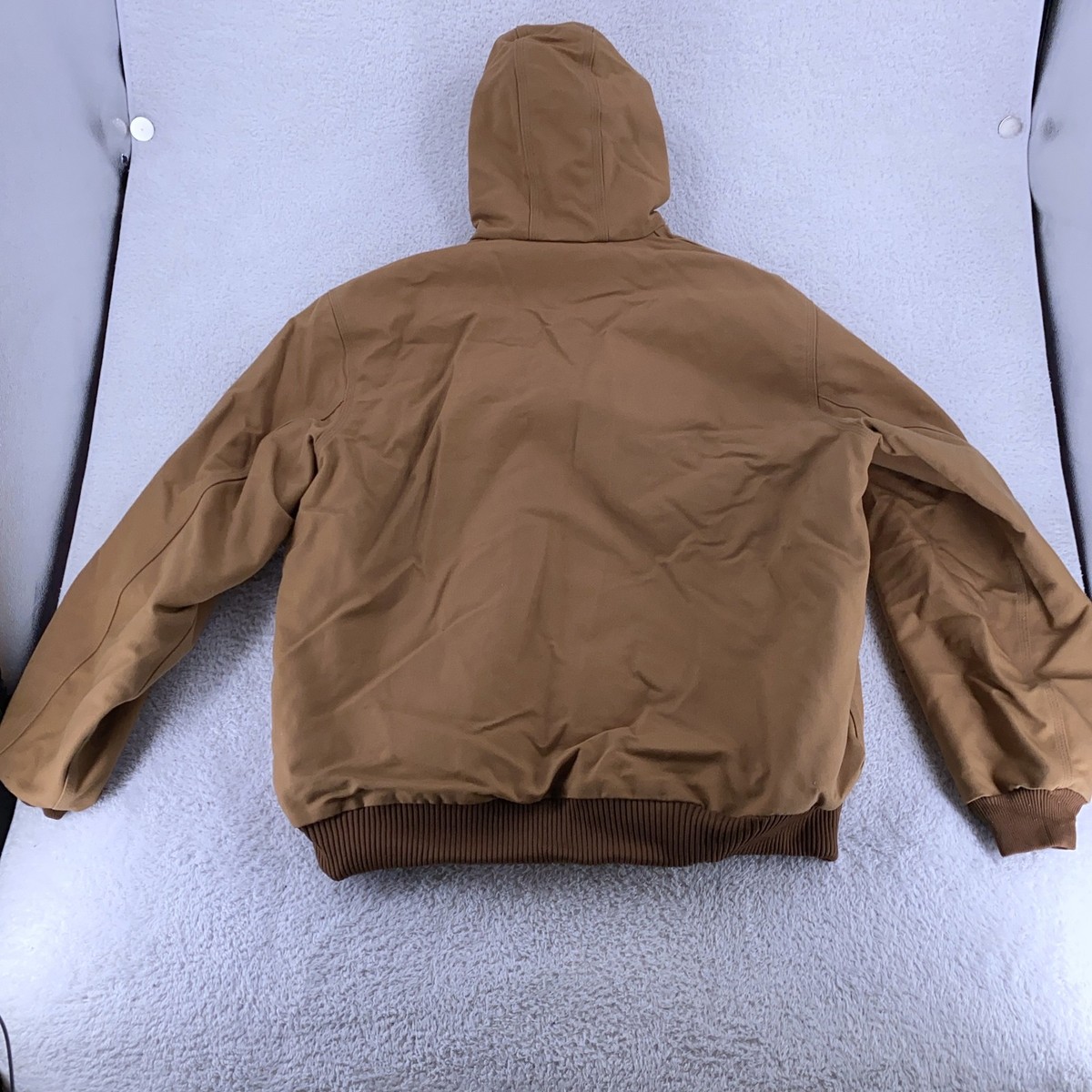 Carhartt J140 Active Jacket Mens 2XL Tall Brown Flannel Lined Duck