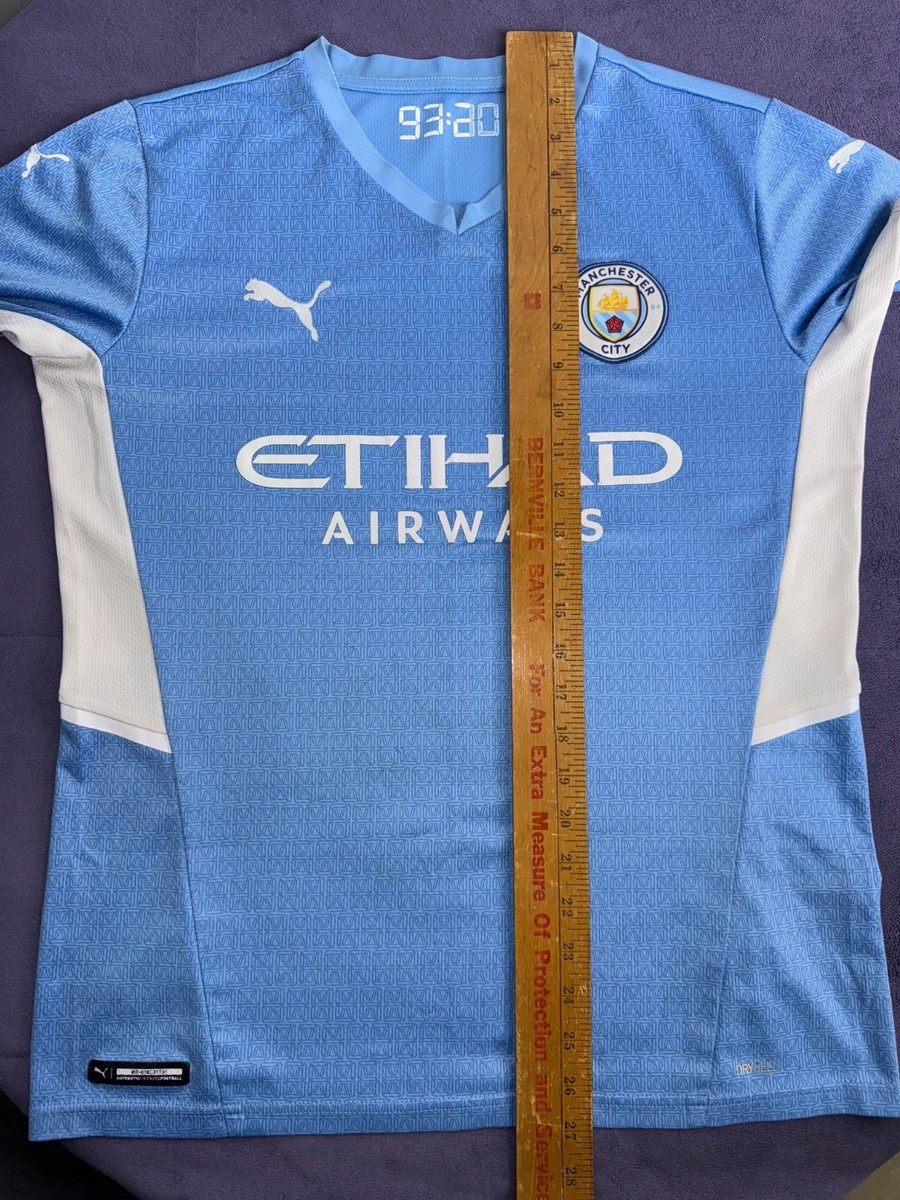 Manchester City 2021-22 Home Soccer Jersey Puma 759202-01 Men's M