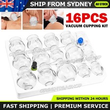 16x Cupping Set Therapy Kits Body Back Suction Glass Fire Cups Chinese 16 Jars