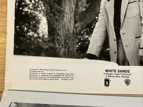 Lote de 2 películas fotográficas de prensa originales White Sands Willem Dafoe & Mickey Rourke - Imagen 4 de 7